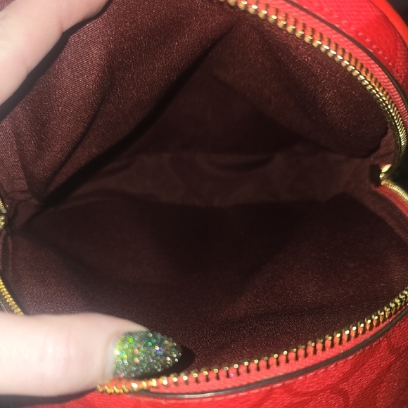 Coach Jordyn Signature Monogram Red W/ Gold Hardware Mini Backpack (NWOT)✨️❤️✨️ - Picture 12 of 13
